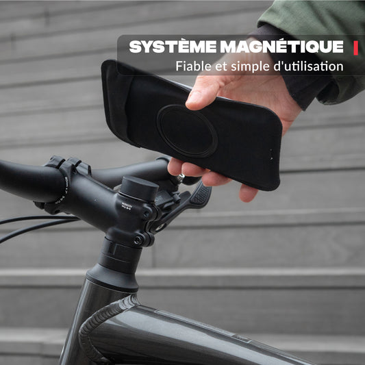 Supporto telefono attacco manubrio bici