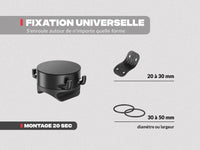 Supporto telefono bici con piastra metallica