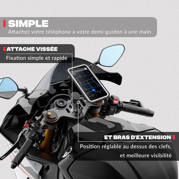 Supporto telefono per semi-manubrio MINI BOOST
