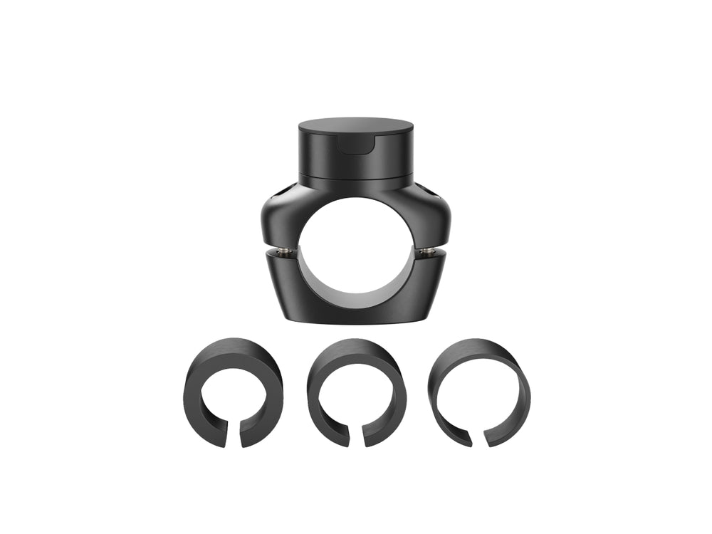 Support magnétique Pro, avec adaptateurs, compatible avec différents guidons pour un maintien sécurisé sur tous les terrains.