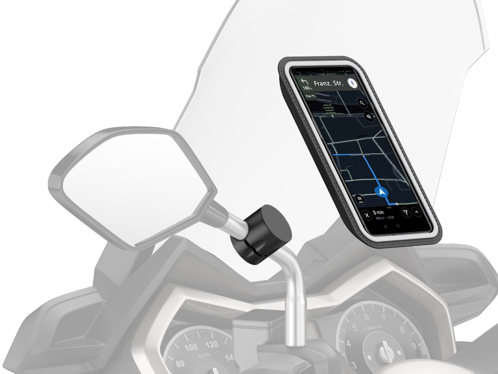 Supporto telefono specchietto retrovisore scooter