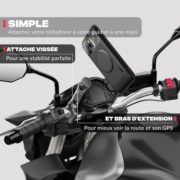 Supporto telefono moto PRO BOOST