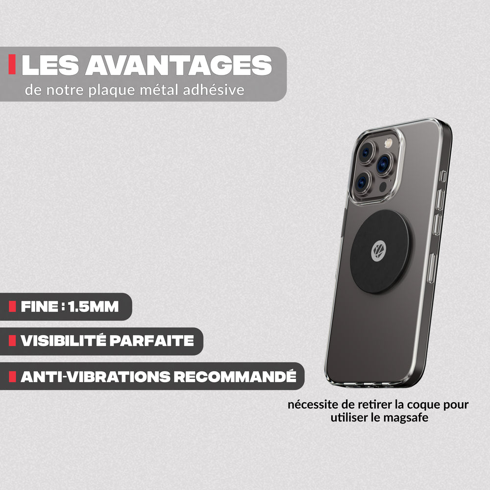 Vantaggi della placca metallica – Supporto telefono moto PRO Shapeheart