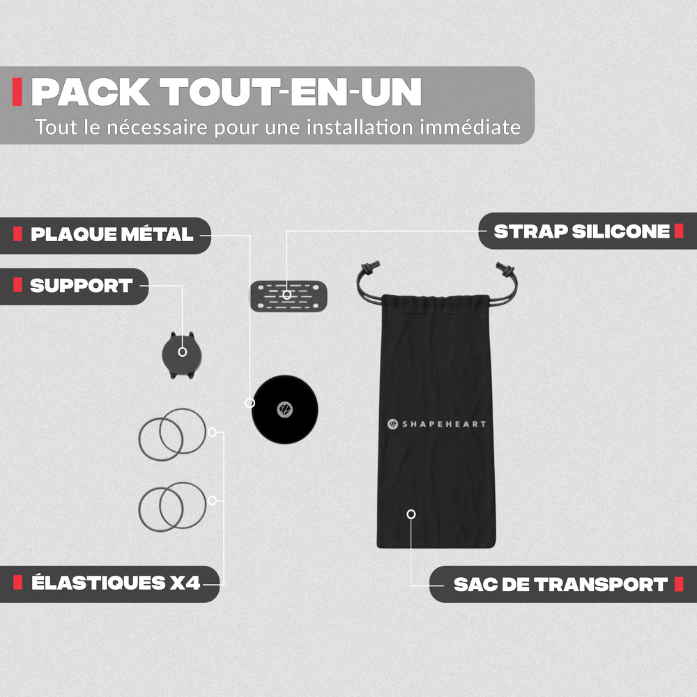 Contenuto del pack – Supporto telefono moto Shapeheart