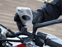 Supporto telefono moto con piastra metallica