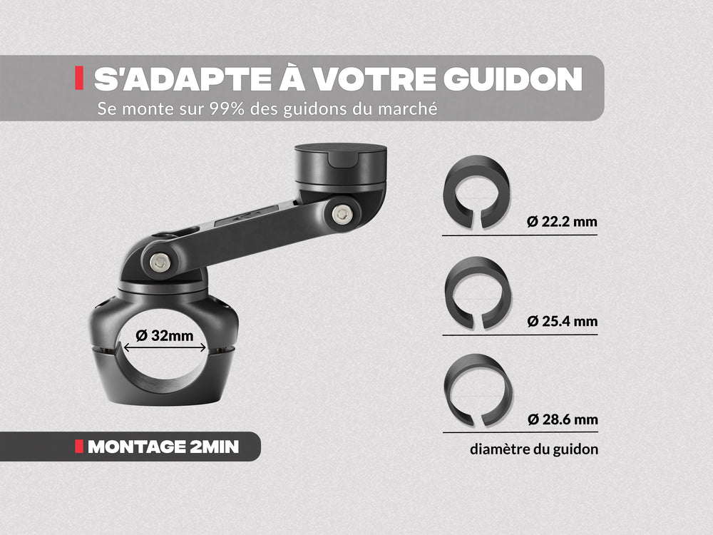 Porta cellulare moto PRO BOOST con piastra