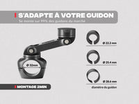 Porta cellulare moto PRO BOOST con piastra