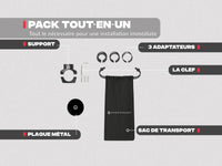 Porta cellulare moto PRO con placca in metallo