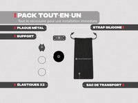 Supporto telefono moto con piastra metallica