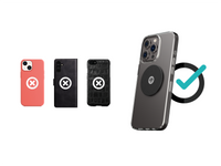 Compatibilité Shapeheart : plaque métal sur coques non texturées, idéale pour une fixation magnétique sur vélo.